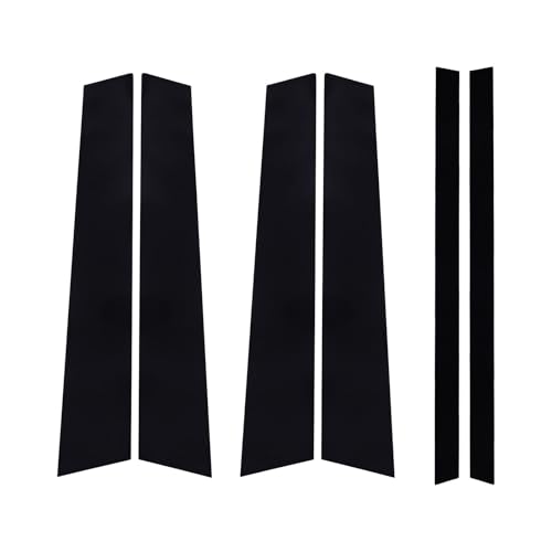 ZYHW 6-Pack Door Edge Guard for Honda Civic 8th Gen 2006-2011 - Black Anti-Scratch Stickers for Exterior Door Trim and Pillar Posts