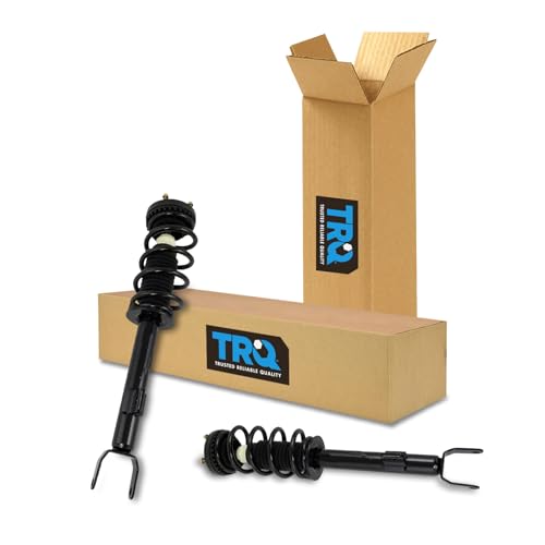 Image of TRQ Front Driver and Passenger Side Strut and Spring Assembly Set | For 12-20 Chrysler 300 S V8 5.7L Rear Wheel Drive 12-22 Dodge Challenger RT 15-22 Charger RT 11 Charger SE V6 3.6L