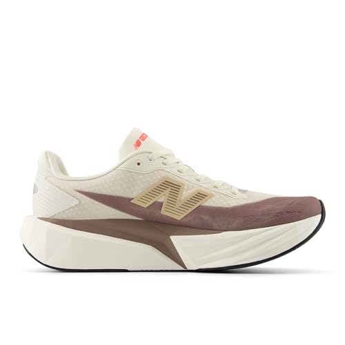 New Balance New Balance Women's FuelCell Rebel V5 Running Shoe, Angora/Earth Shadow/Sea Salt, 9.5 M