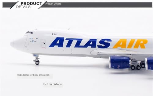 Répliques d'avions 1/400 Atlas B747-8F pour décorer un bureau de passionné