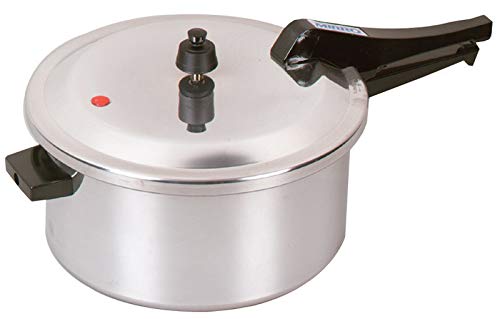 Photo 1 of **MISSING PARTS** Mirro 92160A Polished Aluminum 10-PSI Pressure Cooker Cookware, 6-Quart, Silver -
