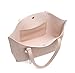 Dreubea Women's Soft Faux Leather Tote Shoulder Bag from, Big Capacity Tassel Handbag Apricot Pink