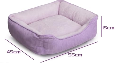 Lit pour chat et chiot respirant avec lit coussin doux et dehoussable