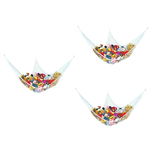 Balacoo Jogos Infantis Rede Para Brinquedos De Armazenamento Infantil 3 Peças Rede De Brinquedos Inf