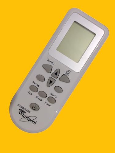 Image of Sanavya AC Remote Control - Compatible Replacement for Split & Window Air Conditioners - Replicates Genuine Remote Functions (Whirlpool 6th Sense 84 no)