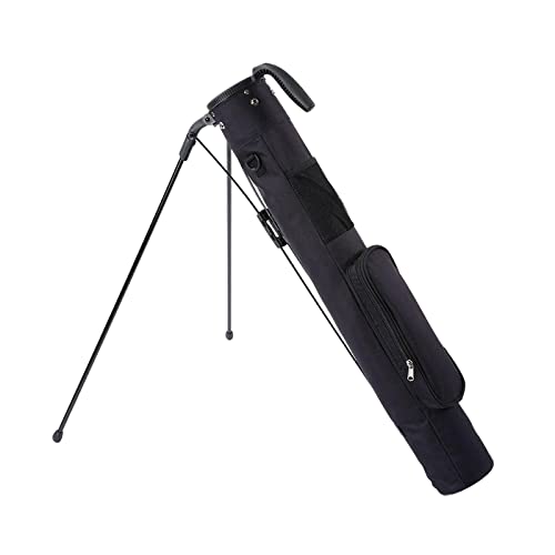 Deevoka Golf Stand Bag With Folding Bracket Handle Golf Clubs Support Holder Storage Case For Sport Accessory, Black #TOP7