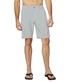 Quiksilver Union Heather 20 - Pantalones cortos híbridos impermeables para hombre, Quarry, 34