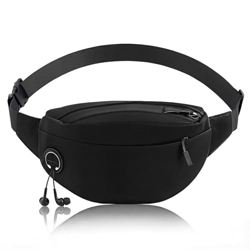 Riñonera Running Deportiva,Cinturon Running,Cinturon de Correr para Mujer y Hombre,Run Belt Ajustable Y Ligera y Orificio Auriculares,Gimnasio,Viaje al Aire Libre