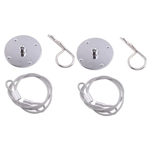 UCCKEYI 2-Sets Silver Hood Lock,Universal JDM Aluminum Hardware Bonnet Racing Hood Pin Lock Appearance Kit