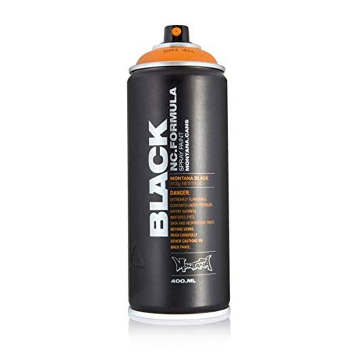 Montana Black 400ml Complete Artist Set of 24 Aerosol Spray Paint kit for Professional Crafting Graffiti Street Art Murals and Stencils