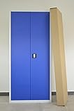 SOMOS FABRICANTES SETROC Armario metálico Documentos, Mueble archivador Multiusos. Medidas 1800 x 600 x 400 mm (2 Puertas y 4 baldas).
