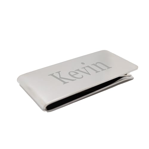 Visol Personalized Chrome Plated Money Clip with Free Laser Engraving2