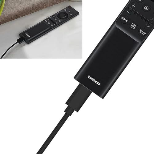 Type-c Cable Solar Samsung TV Remote Charger Cord, Replacement Samsung Smart Control TV Remote Charger Charging Cord for Samsun g Frame T V Remot e, Samsun g QLED T V Remot e Charger 5FT