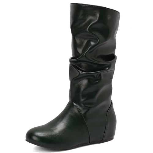 Bottes Compensées Femme Gicoiz à Bout Rond : Confort Marche Active