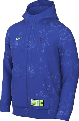 Sweat à capuche et zip en molleton Nike Football FC Barcelona Club 3e tenue pour homme - vue 8