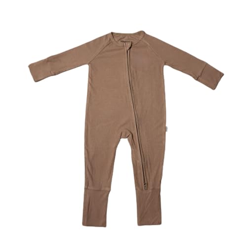Ribbed Bamboo Baby Romper, Ribbed Bamboo Baby Pajamas & Loungewear–Newborn- 12-Months Gender Neutral Essentials