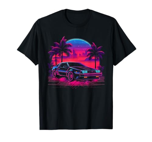 Retro 80s Synthwave Sports Car T-Shirt