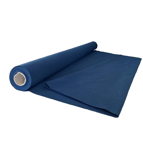 Tela loneta lisa de colores, envio por metros 280 cm de ancho, 70% algodón 30% poliéster, tejidos para carpas, cortinas, cojines, falsos techos, paredes (Azulina, 5 metros)