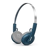 PHILIPS(フィリップス) TAH2000 RINGO オンイヤー Bluetooth5.4 ワイヤレスヘッドホン Philipsオーディオ100周年記念モデル 80sレトロデザイン マルチポイント接続対応 交換用カラーイヤークッション同梱 アプリ対応 最大26時間連続再生 急速充電対応 メーカー保証1年間 (ティール)