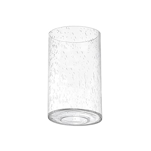 WINSHEN Cylinder Seeded Glass Lamp Shades, Bubble Glass Replacement Lampshades