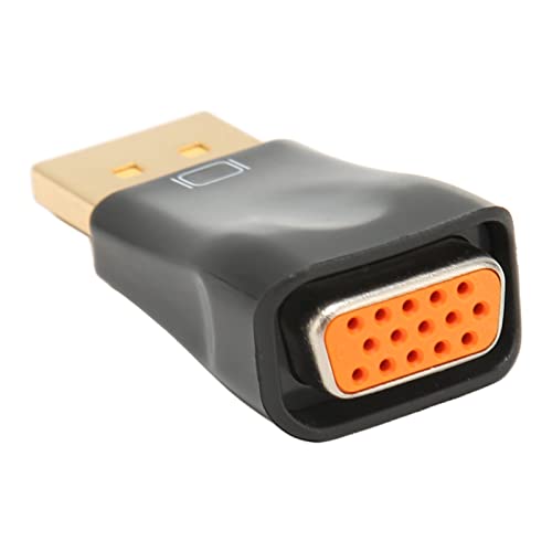 Ausla Adaptador DisplayPort a VGA, Material ABS, Resolución, para Computadoras y Proyectores