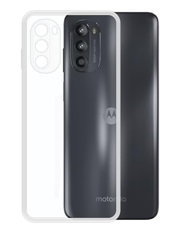Image of COVERBLACK Soft Rubber Back Cover for Motorola Moto G82 5G - Transparent