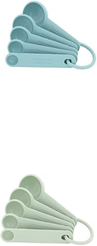 KitchenAid Aqua Sky & KitchenAid - Juego de 5 cucharas medidoras universales, 5 piezas, color marrón