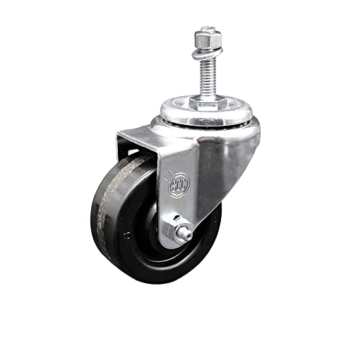 Phenolic Swivel Threaded Stem Caster w/3