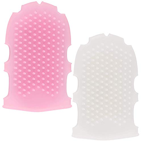 2 Packs Silicone Body Shower Scrubber Bath Exfoliating Gloves for Shower Spa Massage and Body Scrubs Dead Skin Cell Remover