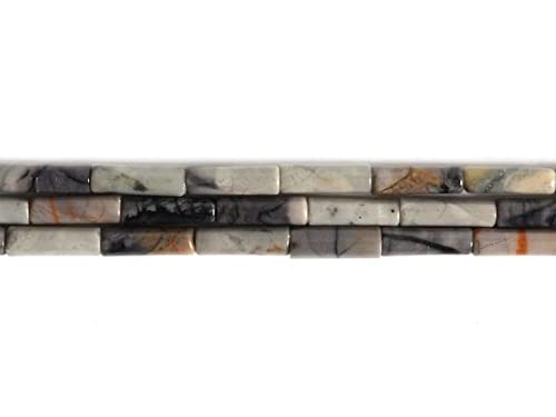 Perles Picasso Jasper cylinder tube pour réparer et personnaliser vos bijoux anciens
