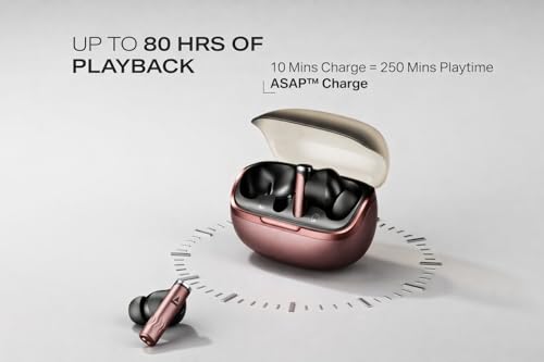 Image of Zenith Pro (2025) TWS Earbuds, 50dB Hybrid Adaptive ANC, Spatial Audio, Hi-Res Audio LDAC, 6 Mics AI-ENx, 80Hrs Battery, Bluetooth Wireless Earphones with Mic, (Crimson Red)
