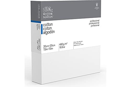 Winsor & Newton 20 x 20 cm Professional Cotton Deep Edge Canvas, White