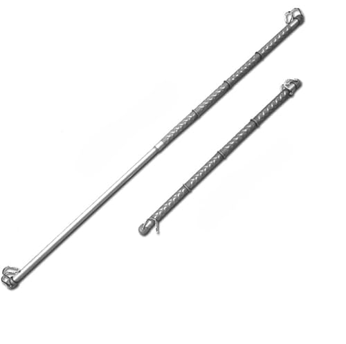 Howorr 車用 ハンガーバー 釣り竿 スノーボード 置き 滑り止め インテリアバー マルチグリップバー 91cm~162cm 伸縮自在 車内収納 衣類ハンガー 車内用 引き込み式 収納 ハンガー 車用インテリア バー 天井収納 車中泊 耐荷重25kg