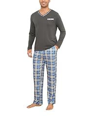 Grey Top&blue Plaid Pant