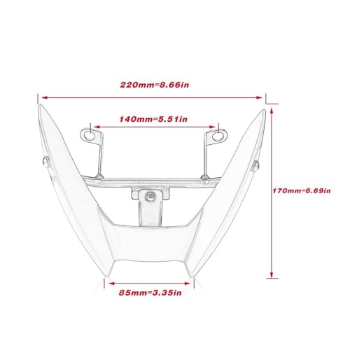 Support de carénage phare supérieur MT-03 2015-2020 couverture intérieure AV