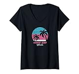 Photo Gallery donna navarra beach souvenir - florida reminder maglietta con collo a v Photo Gallery donna navarra beach souvenir - florida reminder maglietta con collo a v