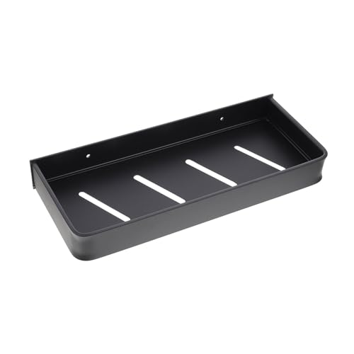 Hemobllo Nail Bathroom Storage Rack Aluminum Wall Mounted Sundries Shelf Capacity Organizer for Daily Necessities Space Saving Design for Damp Environments