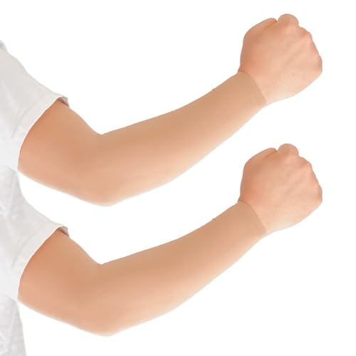 Golf Arm Sleeves Wrist Style Large Size Skin Tone UV Protection Women’s, Men’s Outdoor Activities Open Handed