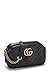 Gucci, Pre-Loved Black Leather GG Marmont Crossbody Small, Black