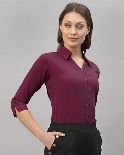 Image of Women's Poly Viscose Regular Fit Shirt, Casual and Formal Wear