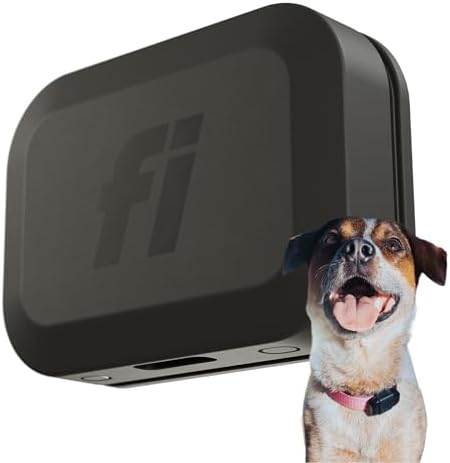Fi Mini GPS Tracker for Dogs — 6-Month Membership Included — Smart Pet Tracking Collar Attachment — Lightweight, Virtual Fences, Escape Alerts, Step & Health, Waterproof