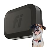 New Fi Mini GPS Tracker for Dogs, Cats, Small Pets – Universal Collar, Lightweight, Virtual Fences, Escape Alerts, Step & Health Tracking, Waterproof – 12-Month Membership Included