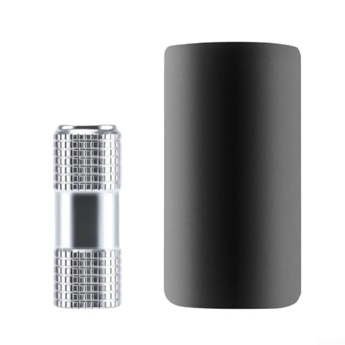 Mini pompe à vélo pour valves françaises avec interface rotative compacte en aluminium et manchon de protection contre l'exposition au gaz froid (noir)