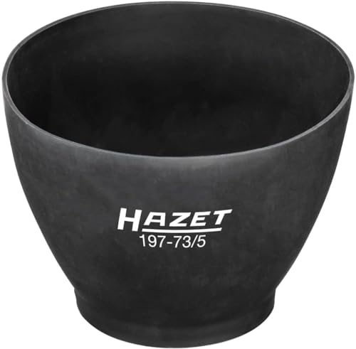 HAZET Gips-Becher Satz 197-73/5 I Inhalt: 5x Gipsbecher I Anrühren von Gips, weicher Gipsbecher aus Gummi – Herausbrechen von harten Gipsresten problemlos möglich