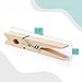 Mr. Pen- Wooden Clothes Pins, Large Natural Wood, 50 Pack, 2.9 Inch, Rust Resistant for Classroom, Crafts