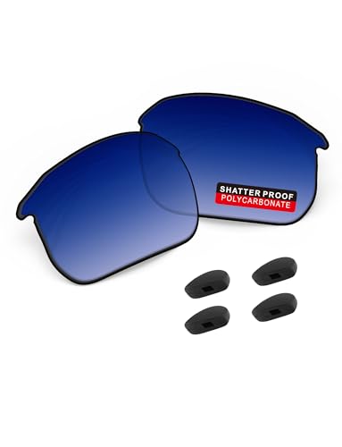 Image of PRO+ Polycarbonate Non-Polarized Replacement Lenses & Nose Pads for BOSE Tempo BMD0011 Sunglasses - Ocean Blue Gradient Tint