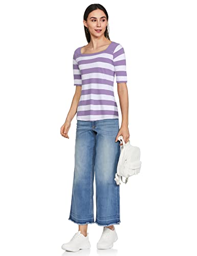 Image of Max Women's Striped Square Neck T-Shirt