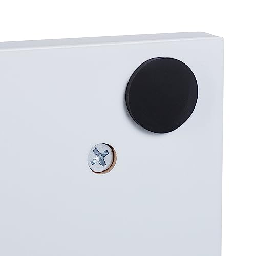 Relaxdays Toallero de Pie con 2 Barras, MDF y Bambú, 91,5 x 57 x 25 cm, Autónomo, Portatoallas Baño, Blanco y Natural - imagen 6