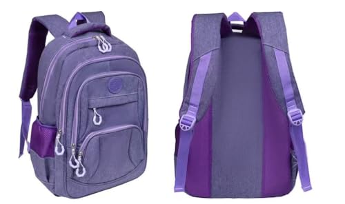 Mochila De Rodinha carrinho Adulto Juvenil infantil Em Nylon Tactel Espaço Para Notebook (PRETO)