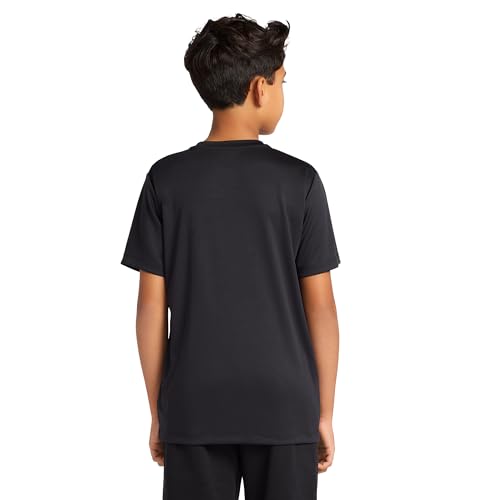 Image of Messi Boys' Lifestyle Short Sleeve Top, Loose-Fit Shirt with Logo, Comfortable, All-Day Wear